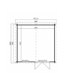 Abri De Jardin Bekky 14.45 M² En Bois Massif 40 Mm -Extérieur Meubles Magasin abri de jardin bekky 1445 m en bois massif 40 mm 1