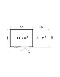 Abri De Jardin Elsa 11.7 M² + Auvent 8.1 M En Bois Massif 28 Mm 11 Abri De Jardin Elsa 11.7 M² + Auvent 8.1 M En Bois Massif 28 Mm -Extérieur Meubles Magasin abri de jardin elsa 117 m auvent 81 m en bois massif 28 mm 3