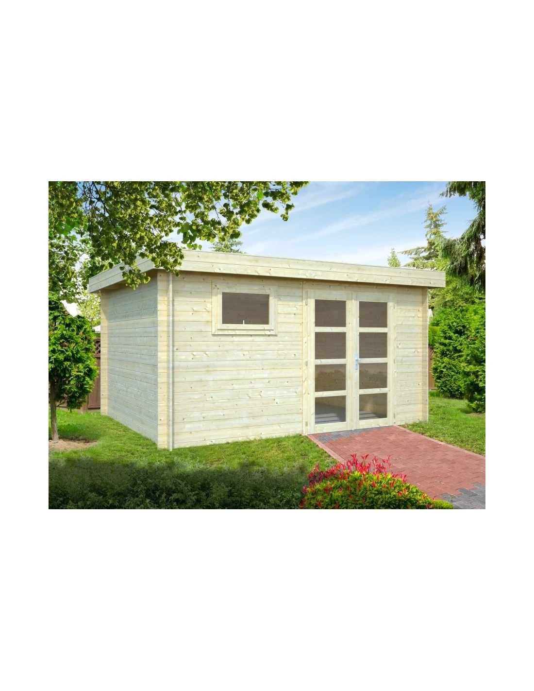 Abri De Jardin Elsa 11.7 M² En Bois Massif 28 Mm 1 Abri De Jardin Elsa 11.7 M² En Bois Massif 28 Mm