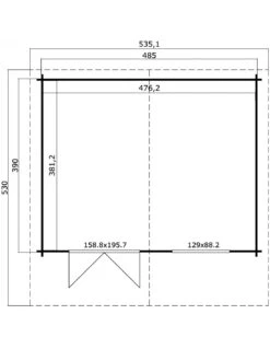 Abri De Jardin Gotland 18.9 M² Avec Plancher En Bois 40 Mm -Extérieur Meubles Magasin abri de jardin gotland 189 m avec plancher en bois 40 mm 2