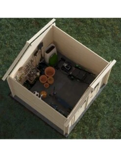 Abri De Jardin Juno 4.9 M² En Bois Massif 19 Mm -Extérieur Meubles Magasin abri de jardin juno 49 m en bois massif 19 mm 3