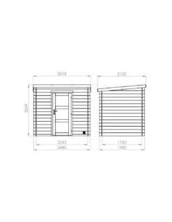 Abri De Jardin Nicia Modern 3.9 M² En Bois Traité -Extérieur Meubles Magasin abri de jardin nicia modern 39 m en bois traite 2
