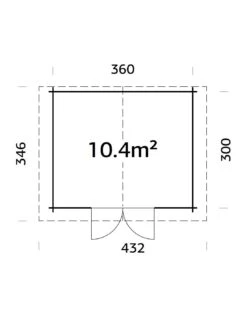 Abri De Jardin Tina 10.8 M² En Bois Massif 34 Mm -Extérieur Meubles Magasin abri de jardin tina 108 m en bois massif 34 mm 11
