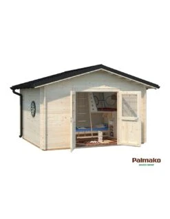 Abri De Jardin Tina 10.8 M² En Bois Massif 34 Mm -Extérieur Meubles Magasin abri de jardin tina 108 m en bois massif 34 mm 3