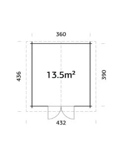 Abri De Jardin Tina 14 M² En Bois Massif 34 Mm -Extérieur Meubles Magasin abri de jardin tina 14 m en bois massif 34 mm 12