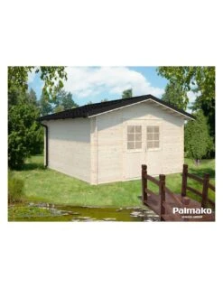 Abri De Jardin Tina 14 M² En Bois Massif 34 Mm -Extérieur Meubles Magasin abri de jardin tina 14 m en bois massif 34 mm 5