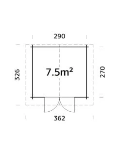 Abri De Jardin Tina 7.8 M² En Bois Massif 34 Mm -Extérieur Meubles Magasin abri de jardin tina 78 m en bois massif 34 mm 11