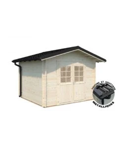Abri De Jardin Tina 7.8 M² En Bois Massif 34 Mm -Extérieur Meubles Magasin abri de jardin tina 78 m en bois massif 34 mm 3