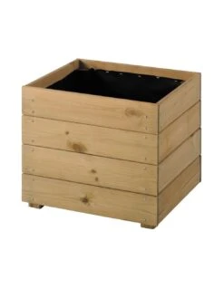 Bac Carré Essencia 40x40 Cm En Bois Traité Autoclave