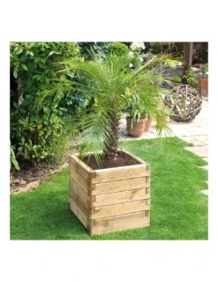 Bac OLEA Carré 50x50 Cm En Bois Traité Autoclave -Extérieur Meubles Magasin bac olea carre 50x50 cm en bois traite autoclave 2