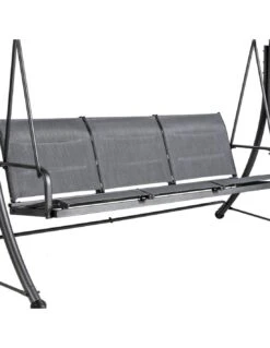 Balancelle De Jardin LAKO 3 Places - Polyester Et Acier 9 Balancelle De Jardin LAKO 3 Places - Polyester Et Acier -Extérieur Meubles Magasin balancelle de jardin lako 3 places polyester et acier 3