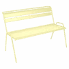 Banc De Jardin Monceau 2/3 Places En Métal Empilable - Citron Givré