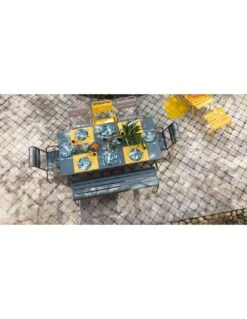 Banc Monceau 3/4 Places En Métal -160 Cm - Carbone -Extérieur Meubles Magasin banc monceau xl 34 places metal 160cm 3