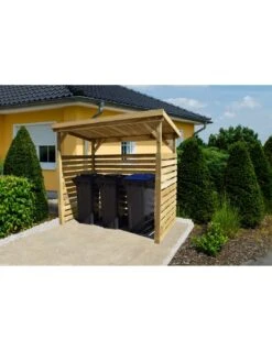 Cache-poubelles Ou Bûcher WEKA 663 B En Bois Traité