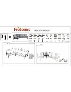 Canapé D'angle Le Marseille 5/6 Places En Aluminium Grey 10 Canapé D'angle Le Marseille 5/6 Places En Aluminium Grey -Extérieur Meubles Magasin canape d angle le marseille 56 places en aluminium grey 2