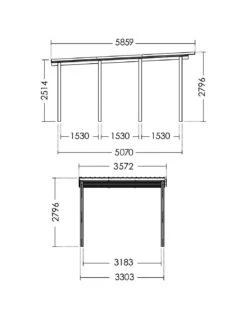 Carport CESAR Traité Autoclave De 19.6 M² 14 Carport CESAR Traité Autoclave De 19.6 M² -Extérieur Meubles Magasin carport cesar traite autoclave de 196 m 6