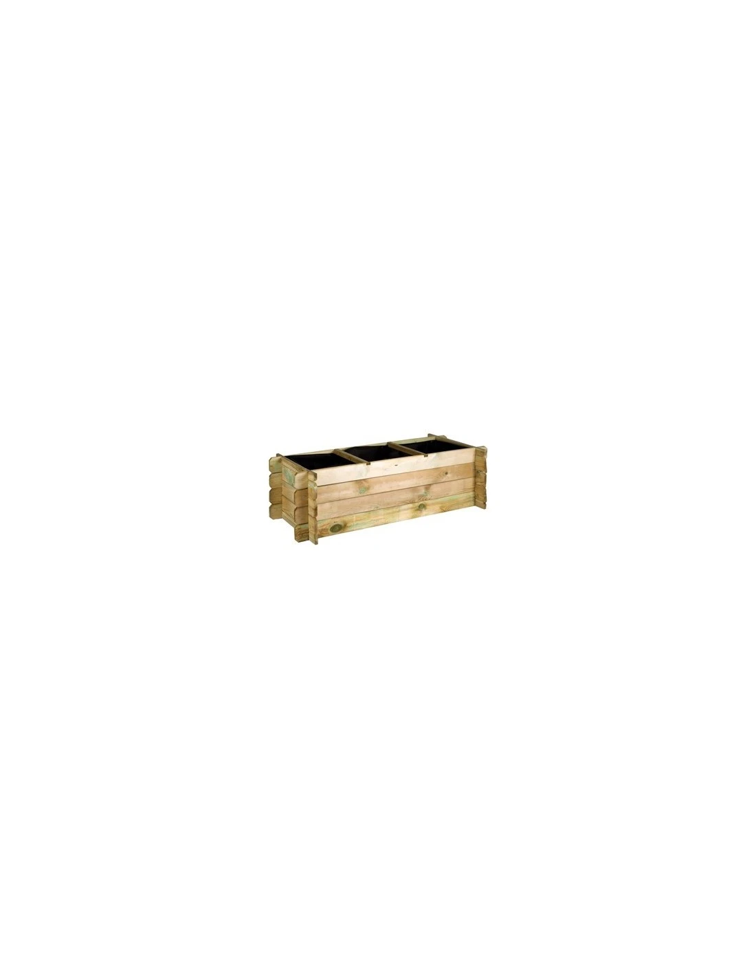 Carré Potager En Bois 140x60xH40 Cm 1 Carré Potager En Bois 140x60xH40 Cm
