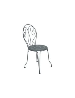 Chaise De Jardin Montmartre - Métal Empilable - Gris Orage