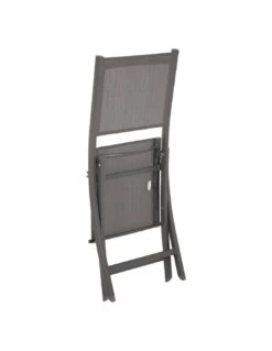 Chaise Pliante Essentia - Aluminium Tonka Assise Wengé -Extérieur Meubles Magasin chaise pliante essentia aluminium tonka assise wenge 2