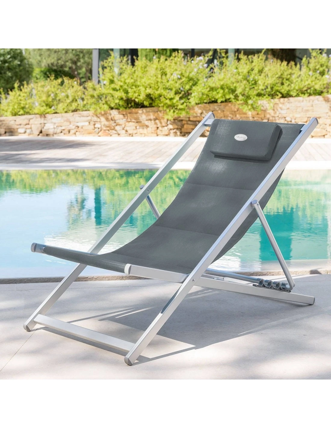Chilienne De Jardin Honolulu - 4 Positions - Ardoise 2 Chilienne De Jardin Honolulu - 4 Positions - Ardoise – Image 2