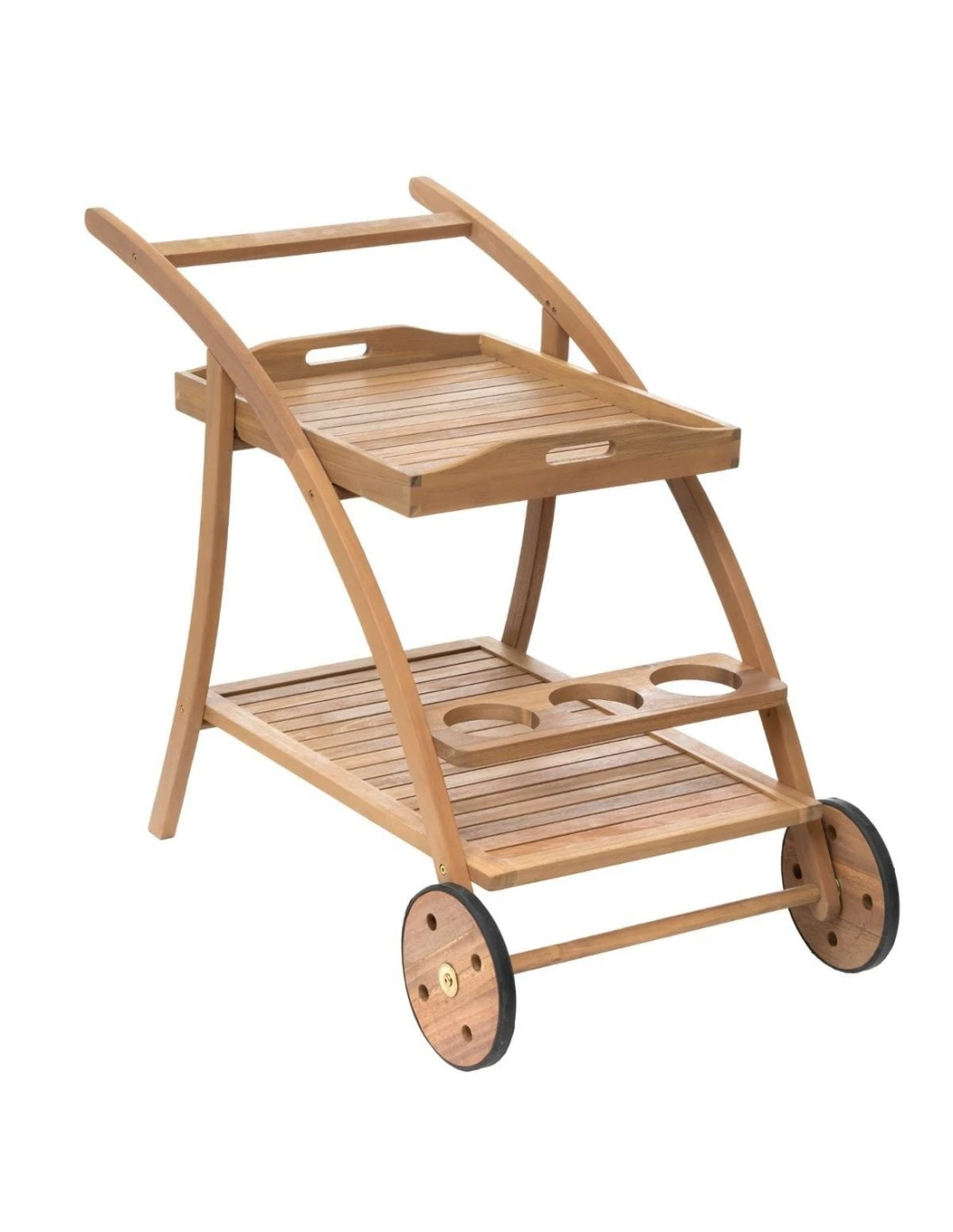 Desserte De Jardin TIWI Acacia Avec Plateau Amovible 2 Desserte De Jardin TIWI Acacia Avec Plateau Amovible – Image 2