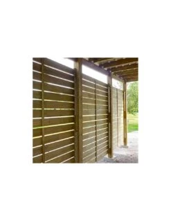 Carport En Bois Double CESAR Traité Autoclave De 38 M² -Extérieur Meubles Magasin double carport cesar traite autoclave de 401 m 4