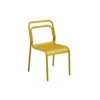 Chaise EOS Empilable En Aluminium - Miel