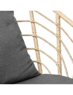 Fauteuil à Bascule Cherone En Acier Et Texaline Graphite -Extérieur Meubles Magasin fauteuil a bascule cherone en acier et texaline graphite 4