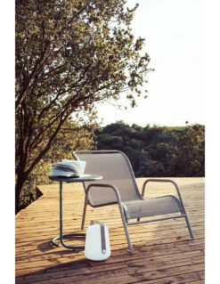 Fauteuil Bas De Jardin Coolside Empilable - Acier Et Batyline - Romarin -Extérieur Meubles Magasin fauteuil bas de jardin coolside empilable acier et batyline 2