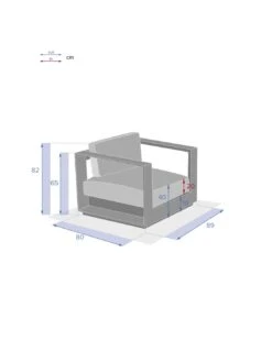Fauteuil De Jardin Allure - Aluminium Traité époxy -Extérieur Meubles Magasin fauteuil de jardin allure 2 places aluminium traite epoxy 5