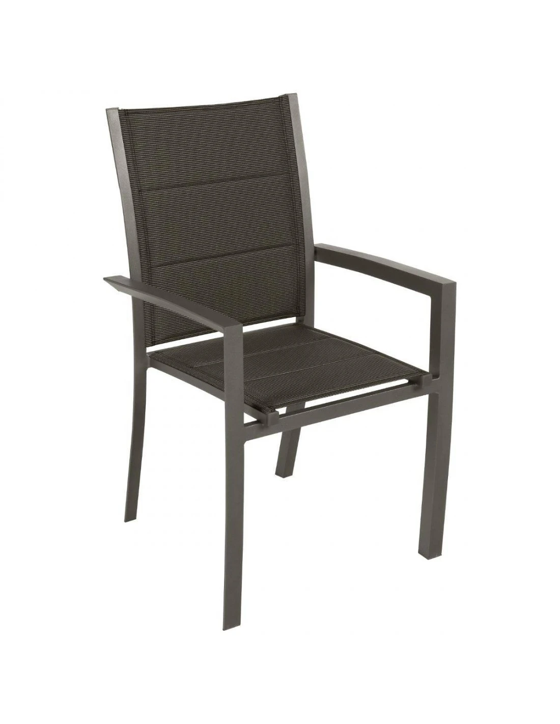 Fauteuil De Jardin Allure Empilable - Aluminium Et Texaline Matelassée - Praline / Speculos 1 Fauteuil De Jardin Allure Empilable - Aluminium Et Texaline Matelassée - Praline / Speculos