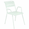 Fauteuil De Jardin Monceau XL Empilable Métal - Menthe Glaciale