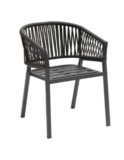 Fauteuil De Jardin Oriengo - Anthracite Et Graphite -Extérieur Meubles Magasin fauteuil de jardin oriengo anthracite et graphite 2