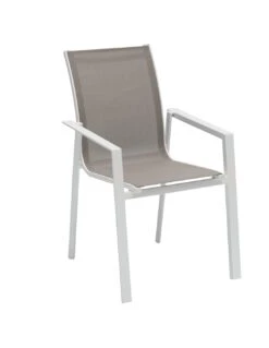 Fauteuil De Jardin Pavane - Aluminium Et Texaline - Blanc Et Noisette 10 Fauteuil De Jardin Pavane - Aluminium Et Texaline - Blanc Et Noisette -Extérieur Meubles Magasin fauteuil de jardin pavane aluminium et texaline 3