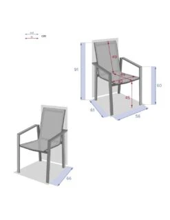 Fauteuil De Jardin Pavane - Aluminium Et Texaline - Blanc Et Noisette 13 Fauteuil De Jardin Pavane - Aluminium Et Texaline - Blanc Et Noisette -Extérieur Meubles Magasin fauteuil de jardin pavane aluminium et texaline 6