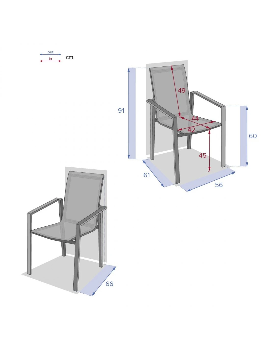 Fauteuil De Jardin Pavane - Aluminium Et Texaline - Blanc Et Noisette 7 Fauteuil De Jardin Pavane - Aluminium Et Texaline - Blanc Et Noisette – Image 7