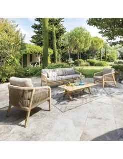 Fauteuil De Salon De Jardin Papouasie - Bois D'acacia -Extérieur Meubles Magasin fauteuil de salon de jardin papouasie bois d acacia 5