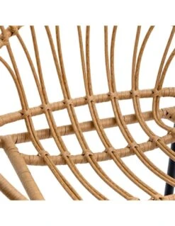 Fauteuil Empilable Lambada - Acier époxy Et Résine Sésame -Extérieur Meubles Magasin fauteuil empilable lambada acier epoxy et resine sesame 2