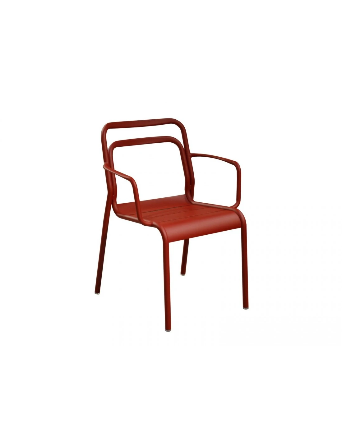 Fauteuil EOS Empilable En Aluminium - Rouge 1 Fauteuil EOS Empilable En Aluminium - Rouge