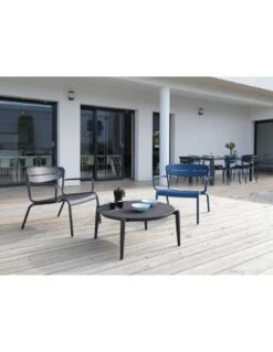 Fauteuil Lounge Haora En Aluminium Coloris Au Choix - Océo - Graphite -Extérieur Meubles Magasin fauteuil lounge haora en aluminium coloris au choix oceo 2