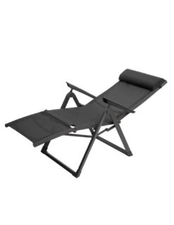 Fauteuil Relax Decima - Inclinable 8 Positions - Graphite / Anthracite -Extérieur Meubles Magasin fauteuil relax decima inclinable 8 positions graphite anthracite 1 2