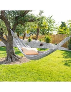 Hamac Yaqui Uni - L.200 X P.150 Cm - Framboise -Extérieur Meubles Magasin hamac yaqui uni l200 x p150 cm coloris au choix 22