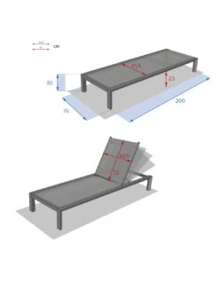 Lit De Piscine Évasion - Aluminium Et Texaline -Extérieur Meubles Magasin lit de piscine evasion aluminium et texaline 8