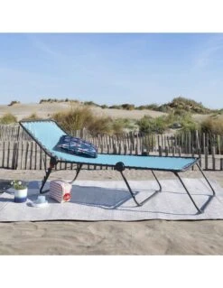 Lafuma Lit De Soleil Siesta L - Toile Batyline Et Structure Acier époxy -Extérieur Meubles Magasin lit de soleil siesta l toile batyline et structure acier epoxy 2