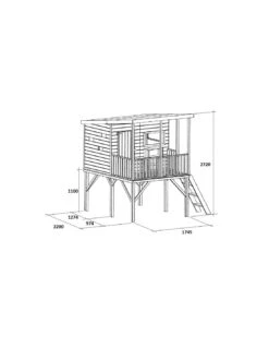 Maisonnette En Bois Galibier Robinson Sur Pilotis -Extérieur Meubles Magasin maisonnette en bois galibier robinson sur pilotis 2