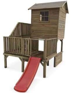 Maisonnette HUBERT Sur Pilotis Avec Bac à Sable -Extérieur Meubles Magasin maisonnette hubert sur pilotis avec bac a sable 2