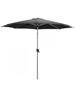 Parasol 300 Alu Anodisé Auto-inclinable Coloris Au Choix - Gris Chiné Foncé