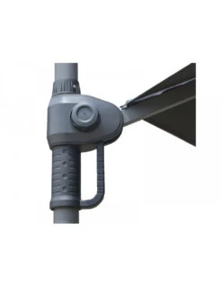 Parasol Déporté En Acier Push Up D.300 Cm - Taupe -Extérieur Meubles Magasin parasol acier deporte push up 300 6 taupe 2