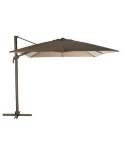 Parasol Déporté Carré Eléa 3 X 3 M - Graphite / Ardoise -Extérieur Meubles Magasin parasol deporte carre elea 3 x 3 m graphite ardoise 1 6