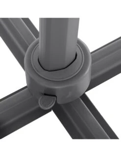 Parasol Déporté Carré Eléa 3 X 3 M - Toile Polyester 250g/m² - Bleu Canard -Extérieur Meubles Magasin parasol deporte carre elea 3 x 3 m toile polyester 250gm bleu canard 4